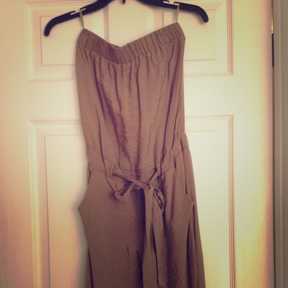 Urban behavior tan jumpsuit romper in size S