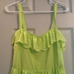 Lime green dress