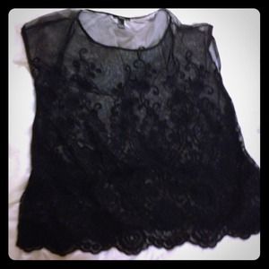 See through black top!