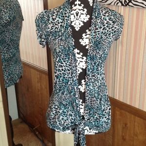 Blue cheetah cover up