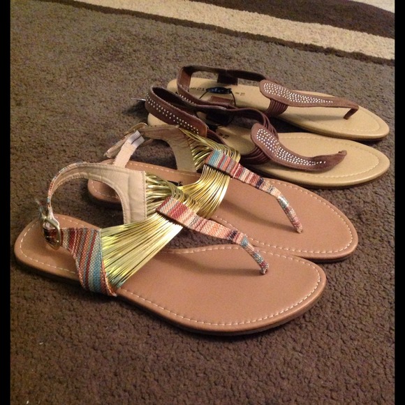 Two pairs! Cute sandals!