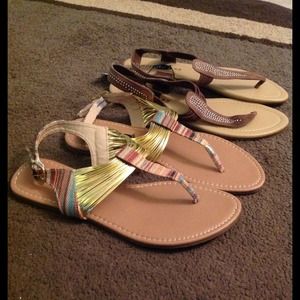 Two pairs! Cute sandals!