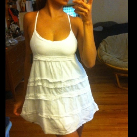 Hollister white sundress