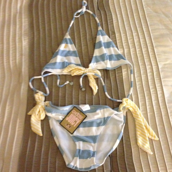 Sz M Juicy Couture Terry Cloth Bikini