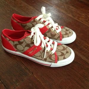 New without box, Coach Sneakers size 7! RESERVED.