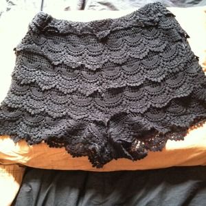 Zara crochet shorts worn twice