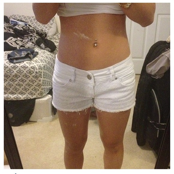 White almost famously shorts from wet seal