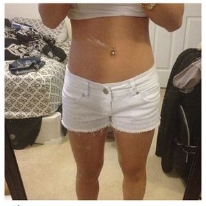 White almost famously shorts from wet seal