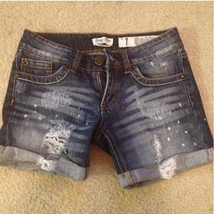 Denim shorts