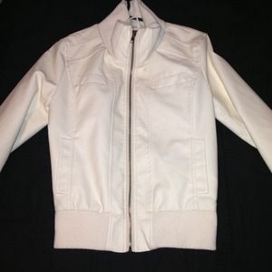 White leather jacket