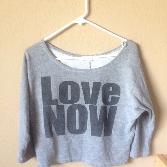 LOVE NOW off the shoulder top