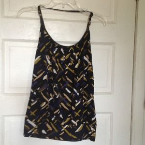 Kenneth Cole Reaction Graphic Print Top sz S