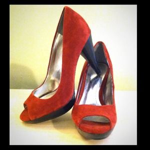 Red Suede Heels
