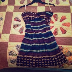 brown and real mini dress or long shirt