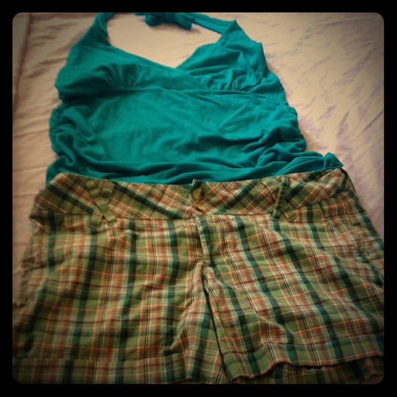 Summer turquoise short Set