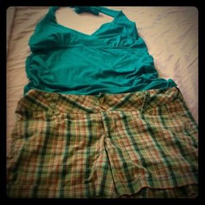 Summer turquoise short Set