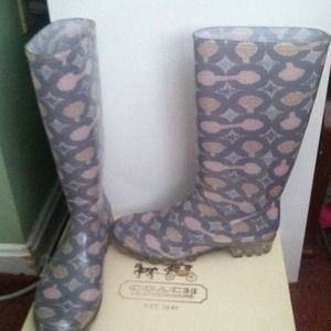 REDUCED!!!! Coach rainboots