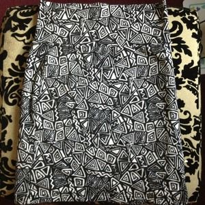 Forever 21 Geometric Print Stretch Skirt sz S