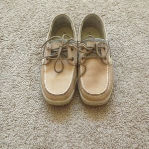 Tan Sperry Top-Sider Boat Shoes
