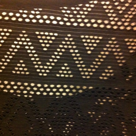 Black mesh tribal crop top from foreign exchange! - Picture 2 of 3