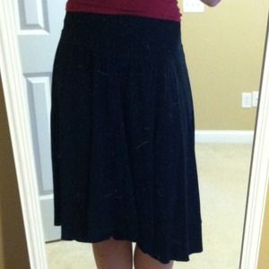 American Apparel Jersey Knee-Length Full Skirt