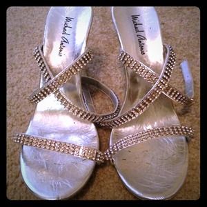 Silver Diamond Heels