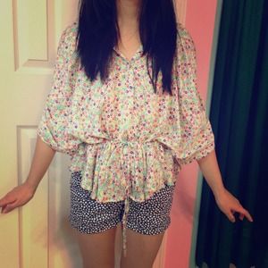 Colorful floral blouse!!! <3