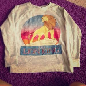 ⚡REDUCED⚡lion king sweatshirt never worn!