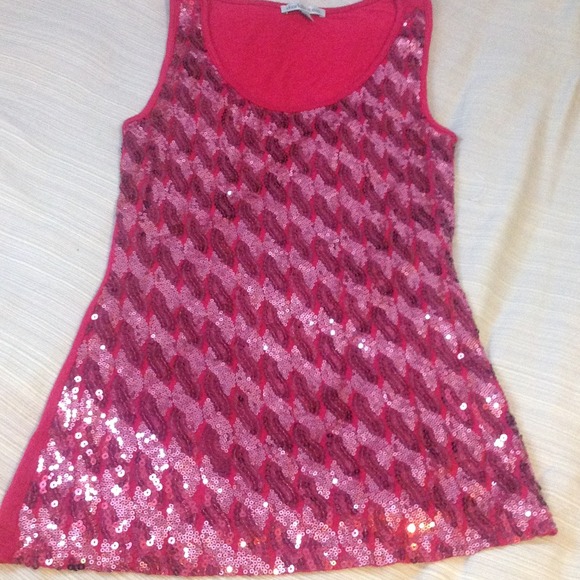 Charolette Russe Magenta Sequin Top