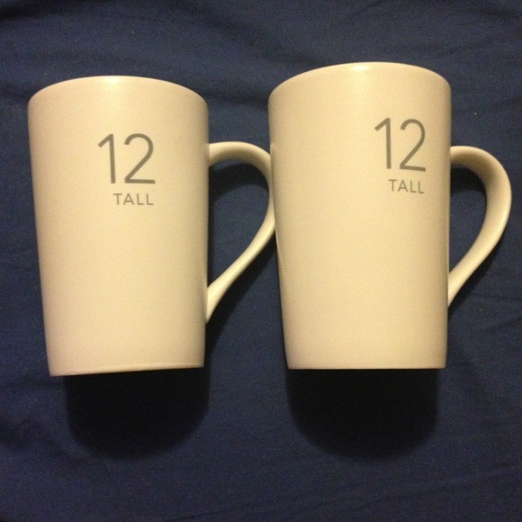 2 ceramic 12 oz Starbucks mugs