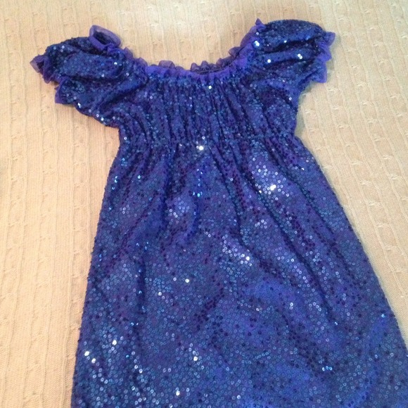 Betsey Johnson blue sequin dress.