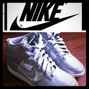Metallic sparkle Nike Dunks