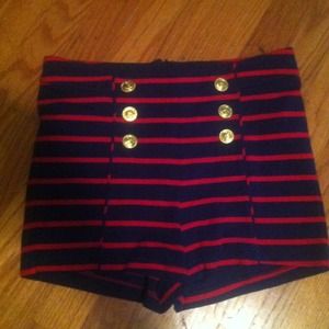 High Waisted Sailor shorts