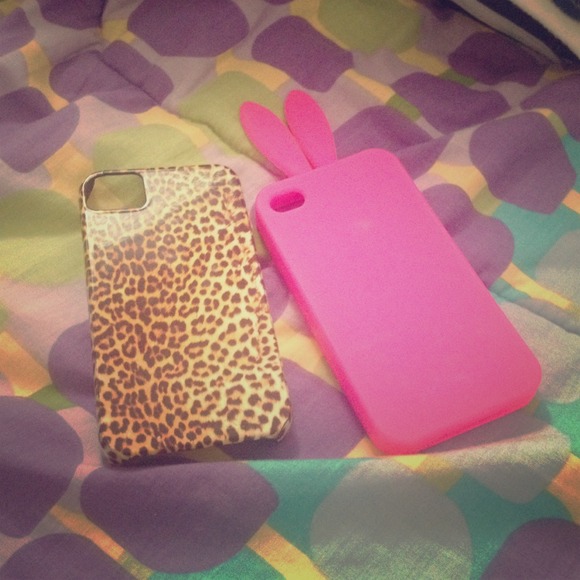 Bunny Ears Case && Cheetah Case/IPhone4s