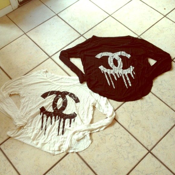 Dripping Chanel long sleeve tops 💄