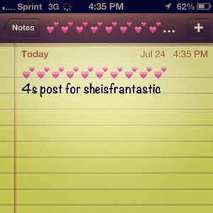 4s for sheisfrantastic 💕