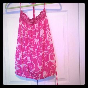 Flower printed tank top