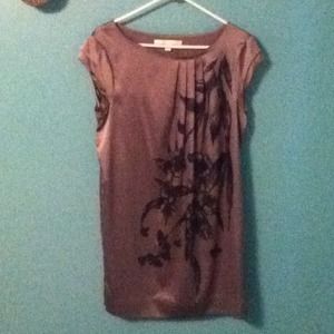 Gray baby doll fitted dress