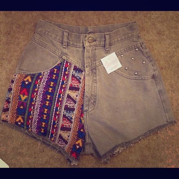 Free with $30 purchase. Studded high waist shorts