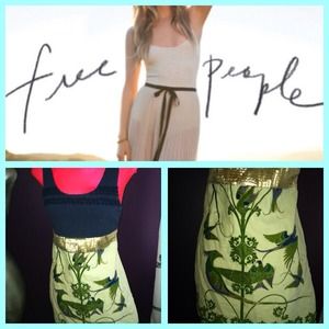 Free people birds if paradise dress sz 8