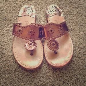 Brown metallic Jack Rogers size 9