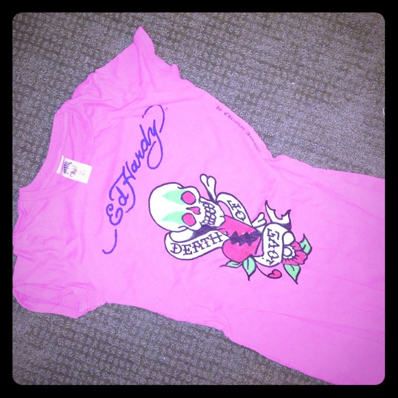Pink Ed Hardy Tee