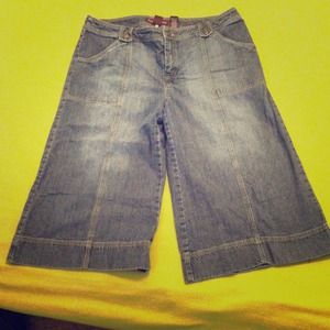 Wide legged capri jeans and gap jeans bundle