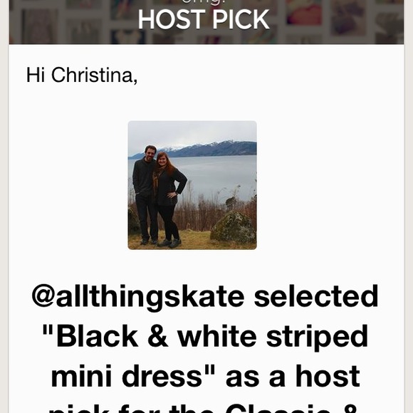 🎈Sold in a bundleBlack & white striped mini dress - Picture 4 of 4