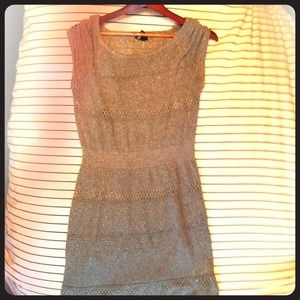 H&M Sparkle Sweater Dress - Silver