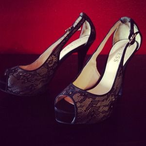 Guess lace heels