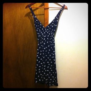 Navy Blue Summer Dress with Anchors