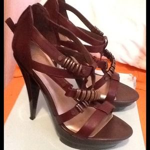 Brown leather Shoes.