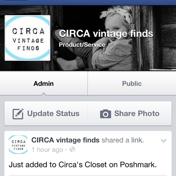 Follow Circa Vintage Finds in Facebook!