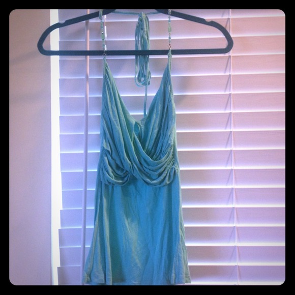 Baby Blue Halter Top